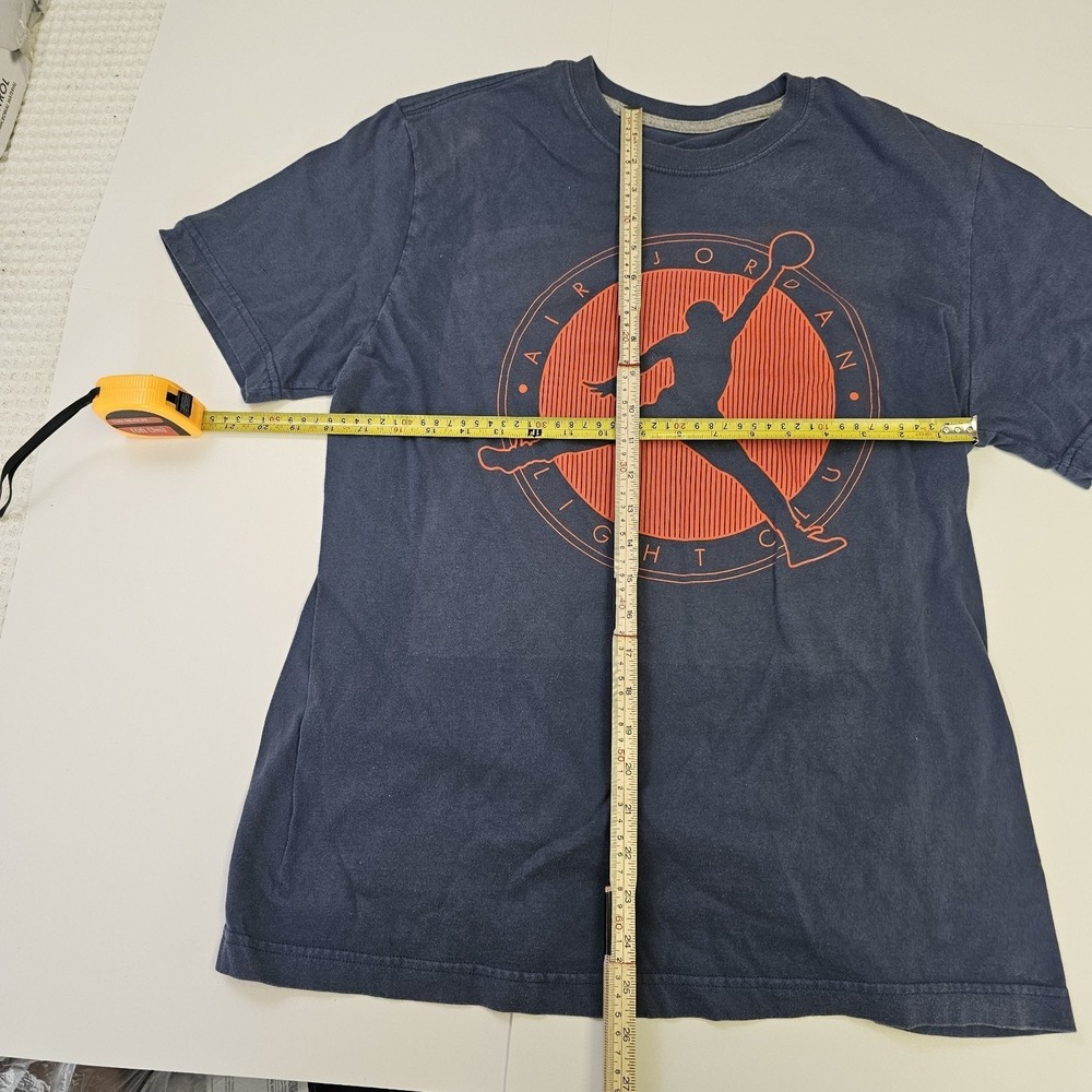 Michael Jordan Blue Jumpan Short Sleeve Tshirt Faded Size L (0005)